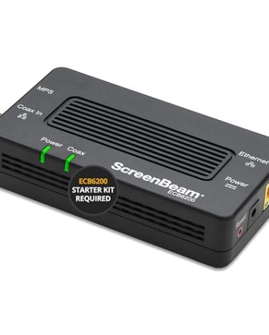 ScreenBeam Bonded MoCA 2.0 Network Adapter for High Speed Internet, Ethernet Over Coax - Single Add-On Adapter for Existing MoCA Network