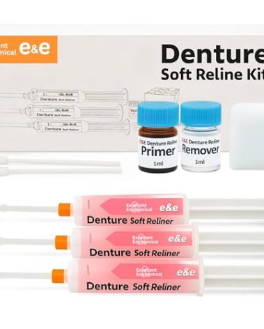 E&E Upper and Lower Denture Soft Reline Kit