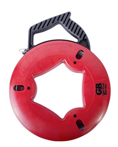 Gardner Bender FTS-250R Fish Tape, 250 ft., Plated Carbon Steel, UpperHand with Rubber Grip