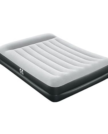 Sealy Tritech 16” Inflatable Air Mattress Bed with Built-in Pump, Storage Bag, and Repair Patch for Indoor and Outdoor Use, Queen