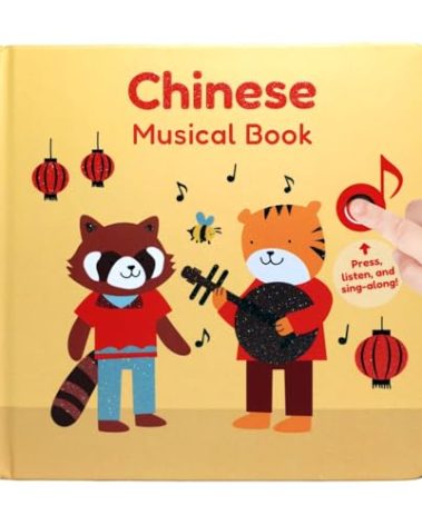 Cali's Books Chinese Nursery Rhymes Book - Sound Books for Toddlers 1-3. Chinese Baby Book - Music Toys for Bilingual Children with Lyrics & Translation