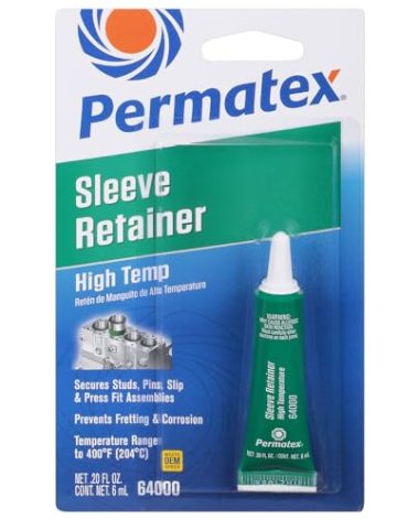 Permatex 64000 High Temperature Sleeve Retainer, 6 ml, Pack of 1