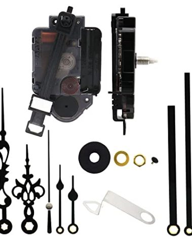 TIKROUND Original Youngtown 12888 Pendulum Type Movement Step Clock Accessory Quartz DIY Movement Kits,5/16 Inch Maximum Dial Thickness, 4/5 Inch Total Shaft Length.