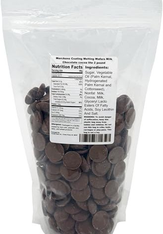 Merckens Coating Melting Wafers Milk Chocolate Cocoa Lite, 2 Pound