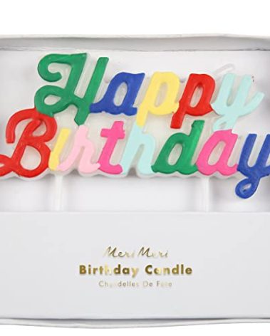 Meri Meri Multicolor Happy Birthday Candle