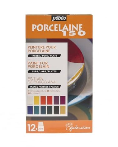 Pebeo Porcelaine 150, Exploration Set - 12 x 20 ml Bottles