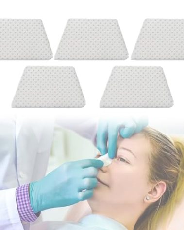 MENURSY Thermoplastic Nasal Splints - Rhinoplasty Septoplasty Surgery Nose External Support Protector for Orthopedic Immobilization, Nose Brace Fracture,5 PCS (M)