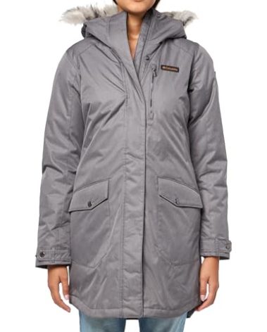Columbia Women's Suttle Mountain Long Insulated Jacket, 2024 City Grey, Small
