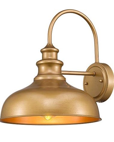 zeyu Modern Barn Lighting, 11 inches Barn Light Fixture Indoor in Hand-Painted Gold Finish, 02A390 AG