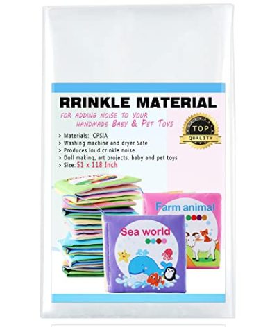 Zonon Noise Making Crinkle Paper Crinkle Material Noise Maker Plastic Film for Dog Cat Pet Supplies(51 x 118 Inch)