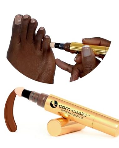 CORN-CEALER Is A Toe Corn Makeup That Instantly Covers Toe Corns | Waterproof | Foot Care | Body and Scar Blemishes | Tattoo Cover up | Holiday Gift for Her (MOCHA)