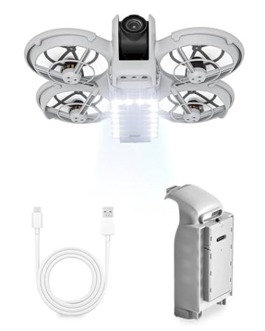 STARTRC PHOTO Neo Battery Protector for DJI Neo Accessories, Neo LED Light Landing Gear 2-in-1 Kit