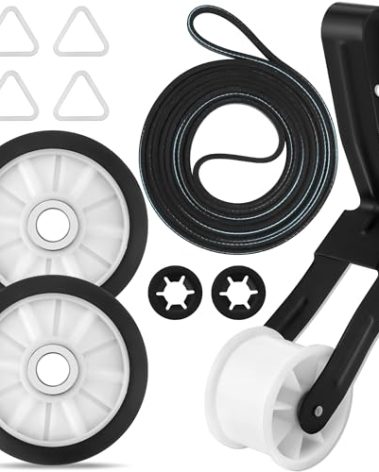 2025 Upgrade 392065 Dryer Repair Kit By Sikawai Fit for Whirlpool Kenmore Maytag Amana Dryer Parts, Dryer Maintenance Kit Includes 349241T Dryer Roller, 691366 Dryer Idler Pulley, 341241 Dryer Belt