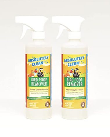 Absolutely Clean Amazing Bird Poop Remover - Just Spray/Wipe - Safely & Easily Removes Bird Messes - Use Indoor/Outdoor - Made in The USA