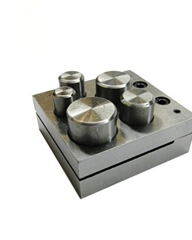 PMC Supplies LLC 5 Piece 1/2" to 1" Circle Round Disc Cutter Set Jewelry Making Metal Cutting Forming Pendant Charm Coin Punch Tool