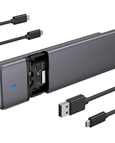 M.2 NVMe SATA SSD Enclosure Adapter Tool-Free,Sokiwi USB 3.2 Gen2 10Gbps External to USB PCI-E 6Gbps SATA M-Key / B+M Key, NVMe Reader Support UASP Trim for SSDs 2230/2242/2260/2280