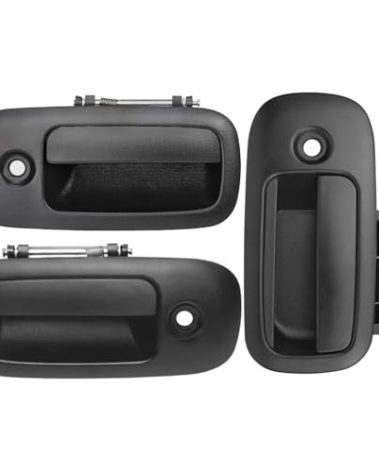3Pcs Exterior Door Handles for 1996-2009 Chevy Express,GMC Savana 1500 2500 3500 4500 Van, for Front Left & Right & Rear Right Sliding Side Door, Replaces 83373 10359094 79320 10359093 79321 25866275