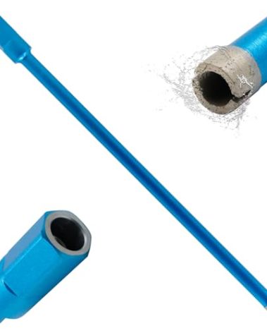 HBKEEN 1/2" Wet Diamond Core Drill Bits for Concrete with Rebar, Brick, Block, Masonry, 15" Drilling Depth, 1-1/4-7" Thread, Laser-Welded Segments for Construction & DIY Home Renovation