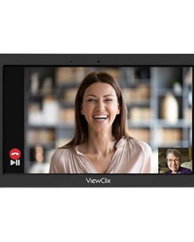 Smart Frame by ViewClix, The Digital Picture Frame with Video Calling | Share Photos & Videos | Add Captions | Designed for Grandparents | Share from Phone | 1 Month Membership Included, 15.6”