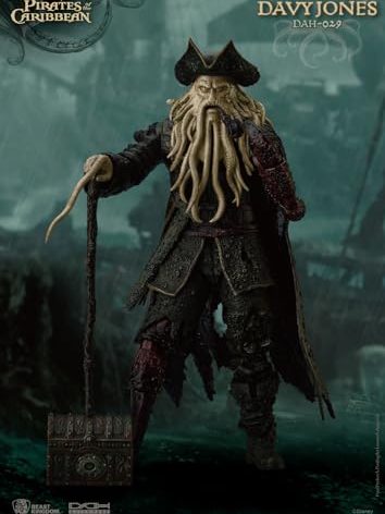 Beast Kingdom Pirates of The Caribbean: at World’s End Davy Jones DAH-029 Dynamic 8ction Heroes Action Figure, Multicolor