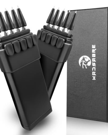 MADSABRE Ballistic Dart Launcher, Metal Darts Accurate Shooting for Hunting Camping Shooting Self-Defense and Survival, Adult Toy (Black)