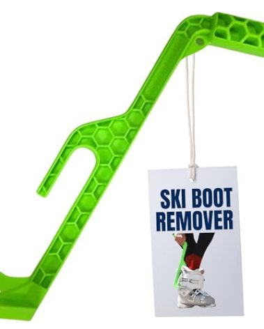 Ski Boot Removal Horn Tool with Ergonomic Handle - Heavy-Duty Remover Device for Skiing, Snowboarding, Ice Skates, & More - Lightweight USA-Made