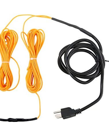 ANSIKE Soil Heating Cable 49 Ft Electric Soil Warming Cable Greenhouse Plant Soil Heater Cable Keep Soil Warm for Soil, Garden, Cold Frame