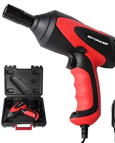 GETUHAND Car Impact Wrench 1/2 Inch & 12 Volt Portable Electric Impact Wrench Kit, Tire Repair Tools with Sockets and Carry Case
