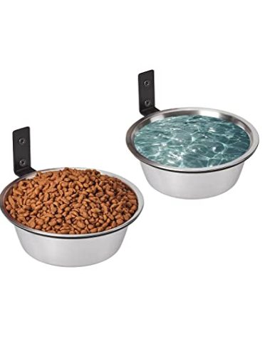 FOYO Elevated Cat Bowls, Raised Cat Food and Water Bowls,Wall Mounted Pet Comfort Feeding Bowls