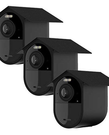 HOLACA Weatherproof Silicone Skin(3 pcs) for Arlo Ultra 4K Arlo Ultra 2 Arlo Pro 3,Arlo Pro 4 Arlo Pro 5S Arlo Pro 6 Sunproof Silicone Case - Anti-Scratch Protective Cover - Extra Protection (Black)