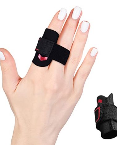 VHOPMORE Neoprene Finger Splint Wraps Adjustable Finger Brace Trigger Finger Buddy Splints Mallet Finger Guards for Arthritis Sport Finger Support Sleeves Protector for Basketball Volleyball Tennis