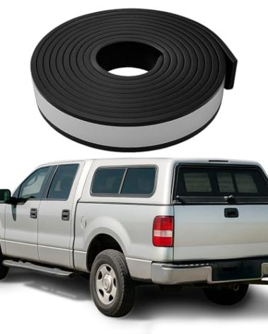 Camper Shell Seal Truck Rubber - 23FT x 2" x 0.2" EPDM Stripping for Truck Caps 200 lbs Max – Heavy Duty Weatherproof Tape