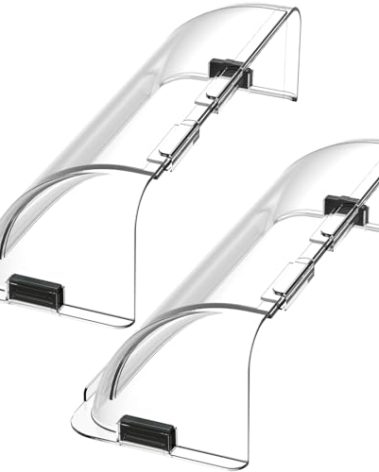 Home Intuition Heat and Air Vent Deflector 8.5" to 15" Magnetic Non Melting Adjustable for Vents, Sidewall, and Ceiling Registers, 2 Pack