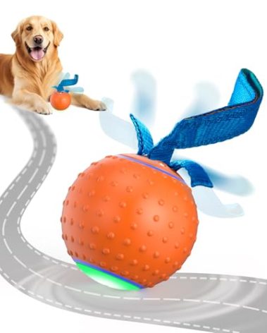 Pubialo Interactive Dog Ball Toys Electric Automatic Moving Dog Toys to Keep Them Busy Rechargeable Smart Rolling