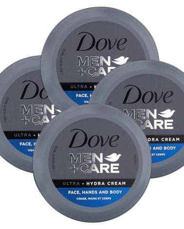 Dove Men+Care Ultra-Hydra Cream with 24 Hour Moisturization, 2.53 FL OZ (Pack of 4)