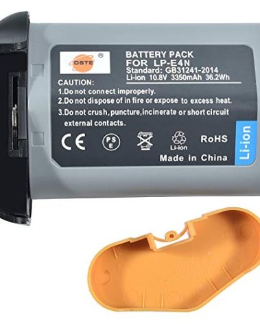 DSTE Replacement for LP-E4N Li-ion Battery Compatible Canon EOS-1D X EOS-1D X Mark II EOS-1D Mark III EOS-1D Mark IV EOS-1Ds Mark III as LP-E19