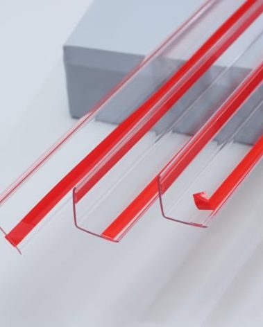 Trimold Clear Peel and Stick L Molding Corner Guards with 90° Angle for Wall Door Frame Cabinet Baseboard Protection and Decoration, 3.9ft x 1.2in (3Pcs)