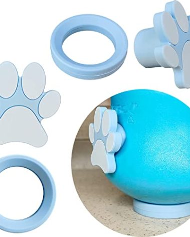 HOMDSG Silicone Plug and Stand for Dog Treat Toy (Size: L & XL), Includes Paw Stopper and Round Holder Only, 2 Pack