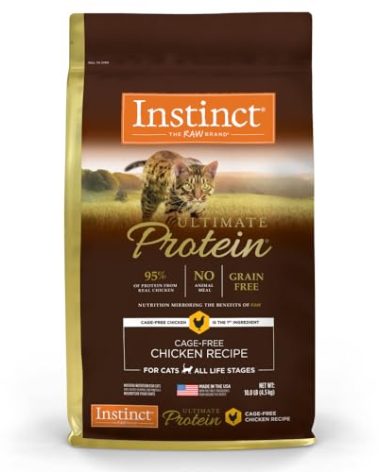 Instinct Ultimate Protein Grain Free Cage Free Chicken Recipe Natural Dry Cat Food, 10 lb. Bag
