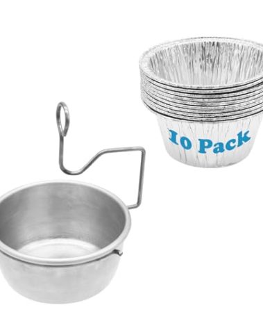 Grill Grease Tray with Clip for Char-Broil & Kenmore Outdoor Grill Grease Tray Replacement Part,Grease Catcher for Masterbuilt 30"&40"and Other Similar Grills, Disposable Aluminum Foil Liners(10 Pack)