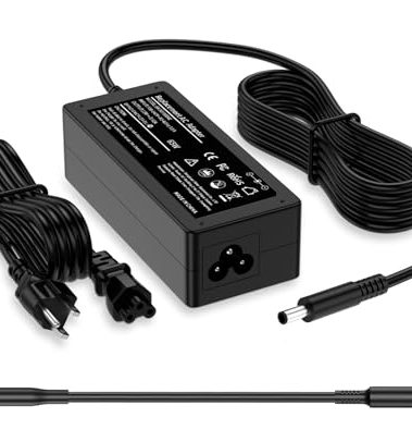 Ryaobwu 65W/45W Laptop Charger Compatible with Dell Inspiron P69G P25T P24T P51F P89G 3583 5566 5559 3585 5593 5567 3590 5555 5570 Latitude 3310 3410 3420 3490 3500 3510 3590 Power Supply Cord