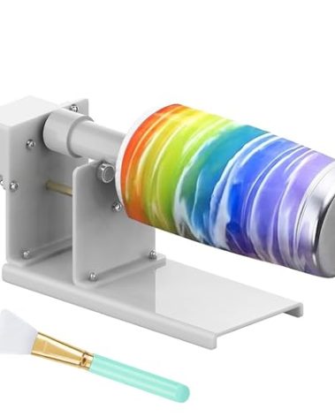 ERZHE 2 Ways Rotation Cup Turner Tumbler for Crafts,Tumbler Turner for DIY Glitter Epoxy, Professional Designed Tumbler Cup Spinner Machine Kit for Starter