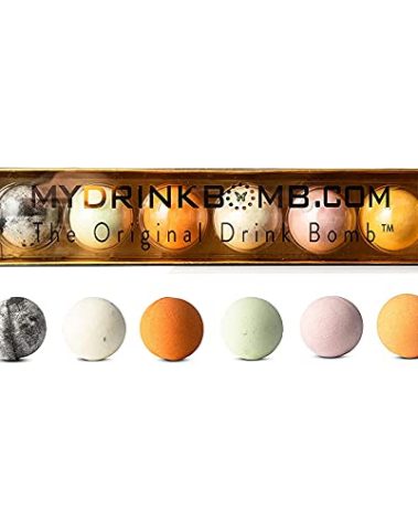 MyDrinkBomb Cocktail and Mocktail Set - Pack of 6 Party Mixes, Home Kit For Liquor and Non Alcoholic Drinks