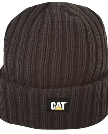 Caterpillar Rib Watch Cap, Black, One Size