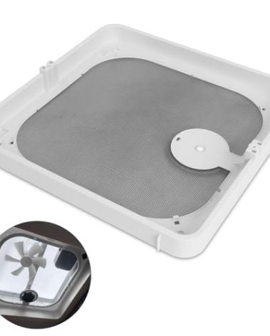 Zejoot Roof Vent Frame Screen Replacement BVC0573-31 13.5"X13.5" Compatible with Ventadome Roof Vent V2092,V2094, V2110,V2119,V2310,V2392, Birch White