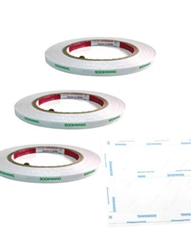 Sookwang Double Sided Adhesive Tape (scor-Tape) for Craft 7mm25m-3pcs