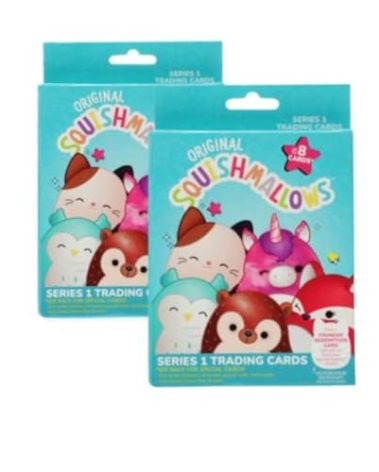 Squishmallows Official Kellytoy Series 1 Trading Cards (Pack of 2)