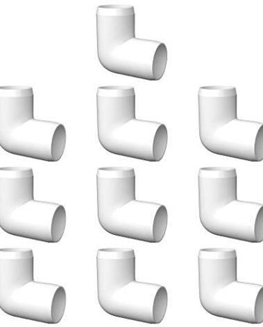 ‌letsFix 90 Degree PVC Fittings 3/4 Inch (10-Pack), Furniture-Grade, Heavy-Duty Pipe Connectors for Plumbing, DIY Projects, and Home Furniture Assembly, Compatible with 3/4" Schedule 40 PVC Pipes‌