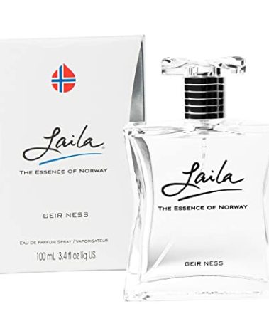 Geir Ness Laila Eau de Parfum Spray - Long Lasting Fresh, Airy and Clean Fragrance for Women - Blend of Fruity and Floral Scent - 3.4 oz