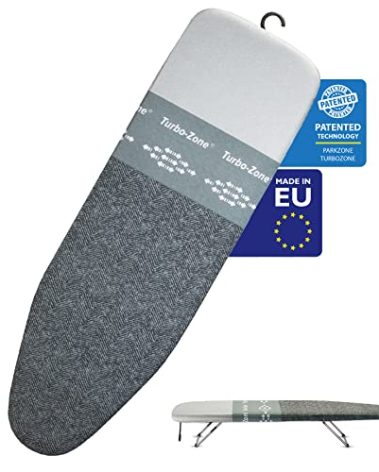 Bartnelli Smart Hanger Tabletop Ironing Board | Designed and Made in Europe with New Patent EZ Glide Technolgy, & Park Zone, European Quality and Innovation (Size-34x12)